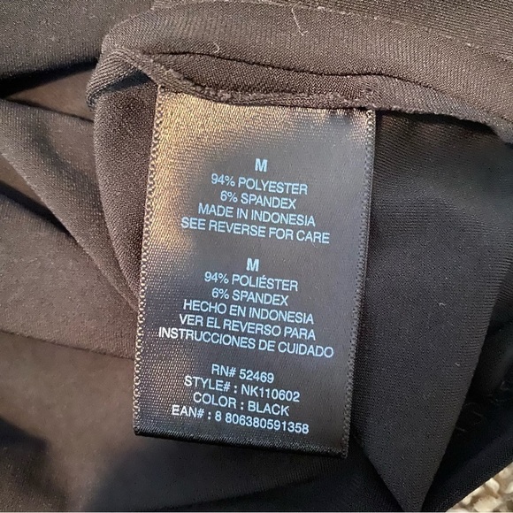 Norma Kamali Tie Waist Little Black Dress Size Medium Cocktail Revolve Jersey - Picture 14 of 15